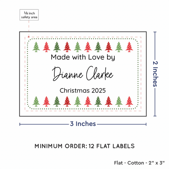 PPLR_HIDDEN_PRODUCT Christmas Trees (2"x3" Cotton - 12 labels/set)