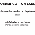 PPLR_HIDDEN_PRODUCT Reorder Previous Label Design - COTTON