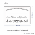 PPLR_HIDDEN_PRODUCT Double heart border with Fill in Blanks (2"x3" Cotton - 12 labels/set)