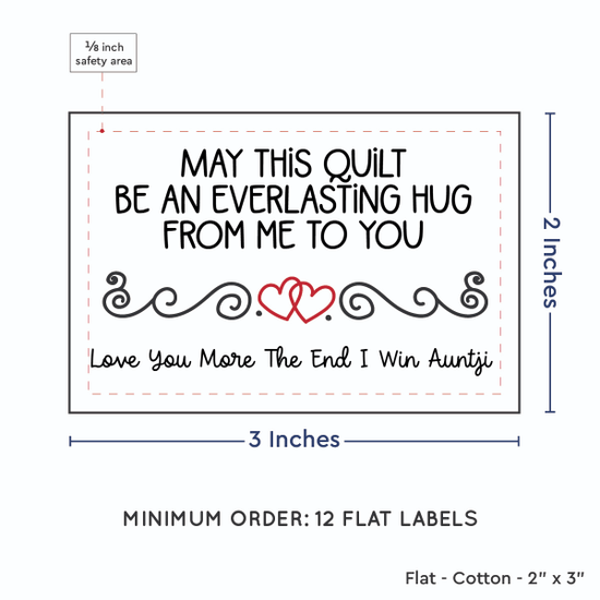PPLR_HIDDEN_PRODUCT Double Heart Quote (2"x3" Cotton - 12 labels/set)