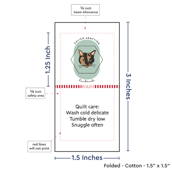 PPLR_HIDDEN_PRODUCT Print Your Logo or Image on FOLDED Cotton Tags