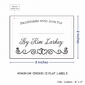 PPLR_HIDDEN_PRODUCT Double heart border with Fill in Blanks (2"x3" Cotton - 12 labels/set)