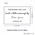 PPLR_HIDDEN_PRODUCT Large Text Only Label (2"x3"-Cotton)