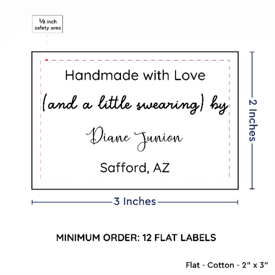 PPLR_HIDDEN_PRODUCT Large Text Only Label (2"x3"-Cotton)