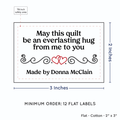 PPLR_HIDDEN_PRODUCT Double Heart Quote (2"x3" Cotton - 12 labels/set)