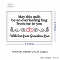PPLR_HIDDEN_PRODUCT Double Heart Quote (2"x3" Cotton - 12 labels/set)