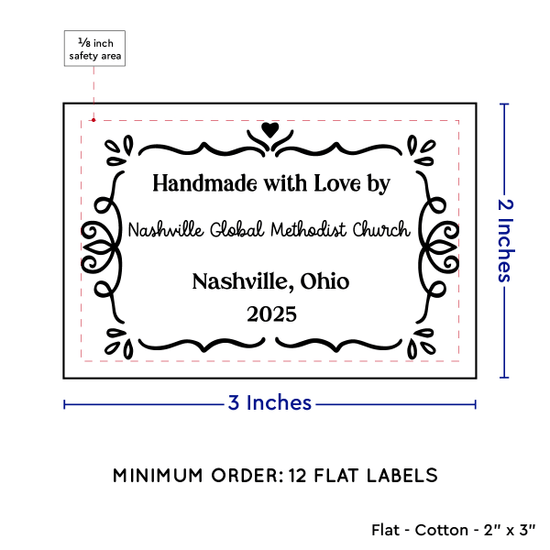 PPLR_HIDDEN_PRODUCT Swirl Accent Border (2"x3" Cotton - 12 labels/set)