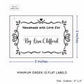 PPLR_HIDDEN_PRODUCT Swirl Accent Border with Fill in Blanks (2"x3" Cotton - 12 labels/set)
