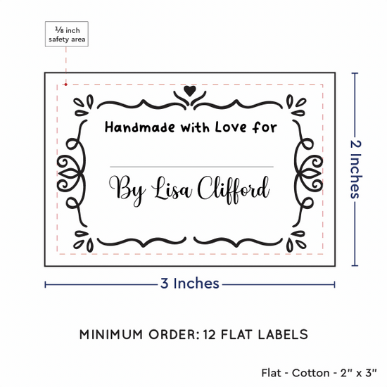 PPLR_HIDDEN_PRODUCT Swirl Accent Border with Fill in Blanks (2"x3" Cotton - 12 labels/set)