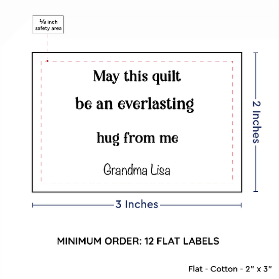 PPLR_HIDDEN_PRODUCT Large Text Only Label (2"x3"-Cotton)