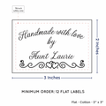 PPLR_HIDDEN_PRODUCT Double Heart Border (2"x3" Cotton - 12 labels/set)