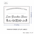 PPLR_HIDDEN_PRODUCT Double heart border with Fill in Blanks (2"x3" Cotton - 12 labels/set)