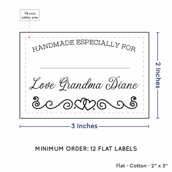 PPLR_HIDDEN_PRODUCT Double heart border with Fill in Blanks (2"x3" Cotton - 12 labels/set)