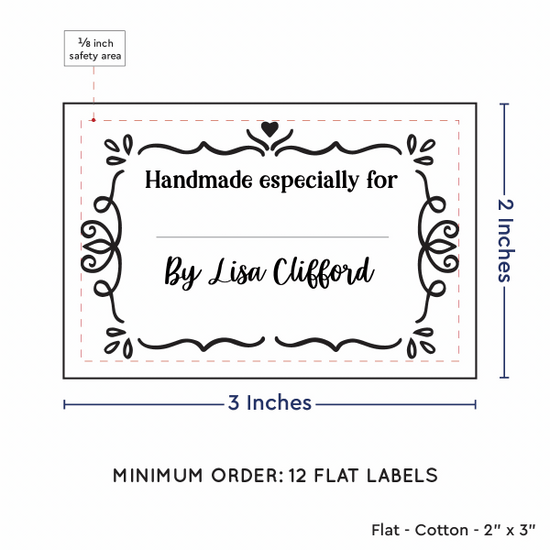 PPLR_HIDDEN_PRODUCT Swirl Accent Border with Fill in Blanks (2"x3" Cotton - 12 labels/set)