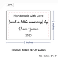 PPLR_HIDDEN_PRODUCT Large Text Only Label (2"x3"-Cotton)