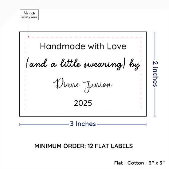 PPLR_HIDDEN_PRODUCT Large Text Only Label (2"x3"-Cotton)