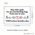 PPLR_HIDDEN_PRODUCT Double Heart Quote (2"x3" Cotton - 12 labels/set)