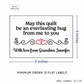 PPLR_HIDDEN_PRODUCT Double Heart Quote (2"x3" Cotton - 12 labels/set)