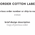 PPLR_HIDDEN_PRODUCT Reorder Previous Label Design - COTTON