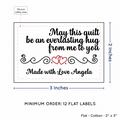 PPLR_HIDDEN_PRODUCT Double Heart Quote (2"x3" Cotton - 12 labels/set)