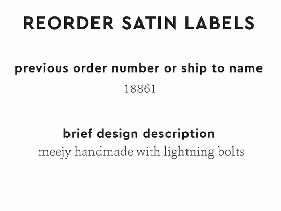 PPLR_HIDDEN_PRODUCT Reorder Previous Label Design - SATIN