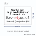 PPLR_HIDDEN_PRODUCT Double Heart Quote (2"x3" Cotton - 12 labels/set)