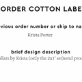 PPLR_HIDDEN_PRODUCT Reorder Previous Label Design - COTTON