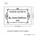 PPLR_HIDDEN_PRODUCT Swirl Accent Border with Fill in Blanks (2"x3" Cotton - 12 labels/set)