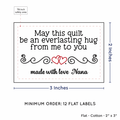 PPLR_HIDDEN_PRODUCT Double Heart Quote (2"x3" Cotton - 12 labels/set)
