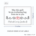 PPLR_HIDDEN_PRODUCT Double Heart Quote (2"x3" Cotton - 12 labels/set)