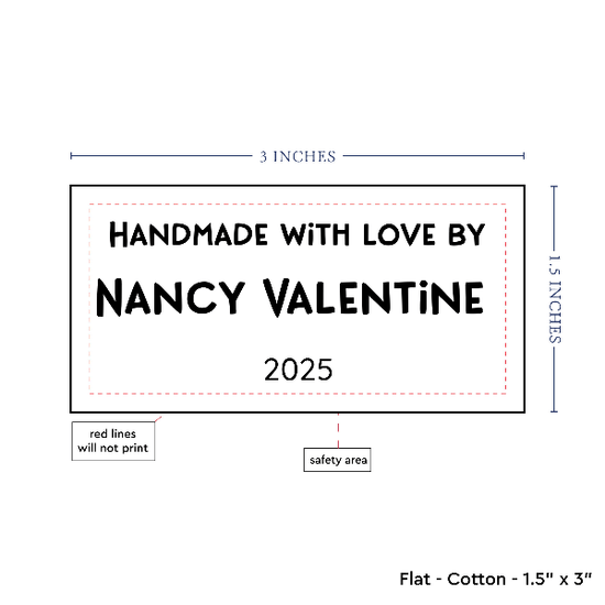 PPLR_HIDDEN_PRODUCT Text Only Medium Large Label (1.5"x3"-Cotton)