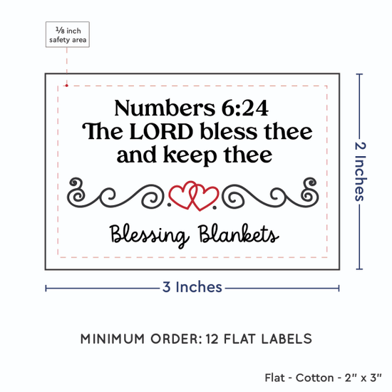 PPLR_HIDDEN_PRODUCT Double Heart Quote (2"x3" Cotton - 12 labels/set)