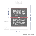 PPLR_HIDDEN_PRODUCT Print your Logo or Image on Satin Tags (2" wide - Satin)