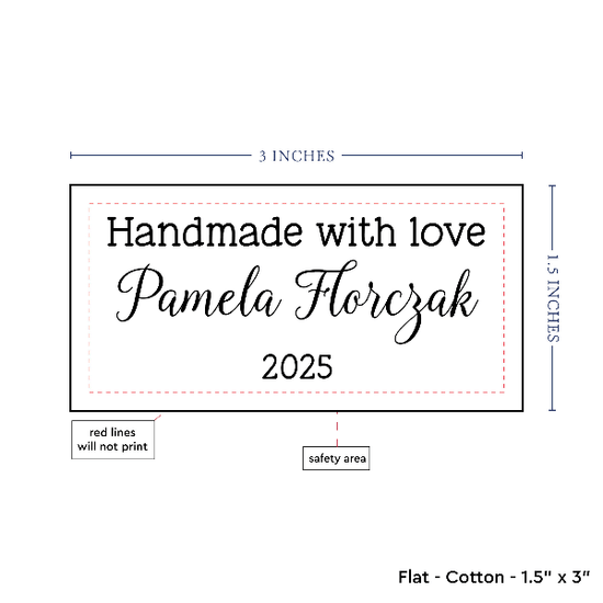 PPLR_HIDDEN_PRODUCT Text Only Medium Large Label (1.5"x3"-Cotton)