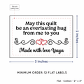 PPLR_HIDDEN_PRODUCT Double Heart Quote (2"x3" Cotton - 12 labels/set)
