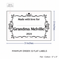 PPLR_HIDDEN_PRODUCT Swirl Accent Border with Fill in Blanks (2"x3" Cotton - 12 labels/set)