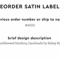 PPLR_HIDDEN_PRODUCT Reorder Previous Label Design - SATIN
