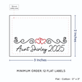 PPLR_HIDDEN_PRODUCT Double Heart Quote (2"x3" Cotton - 12 labels/set)