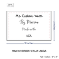 PPLR_HIDDEN_PRODUCT Large Text Only Label (2"x3"-Cotton)