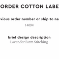 PPLR_HIDDEN_PRODUCT Reorder Previous Label Design - COTTON