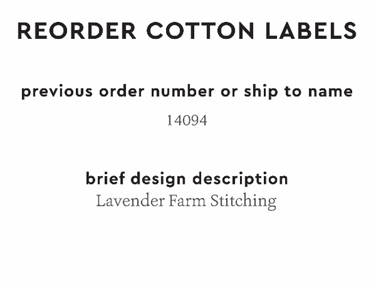 PPLR_HIDDEN_PRODUCT Reorder Previous Label Design - COTTON