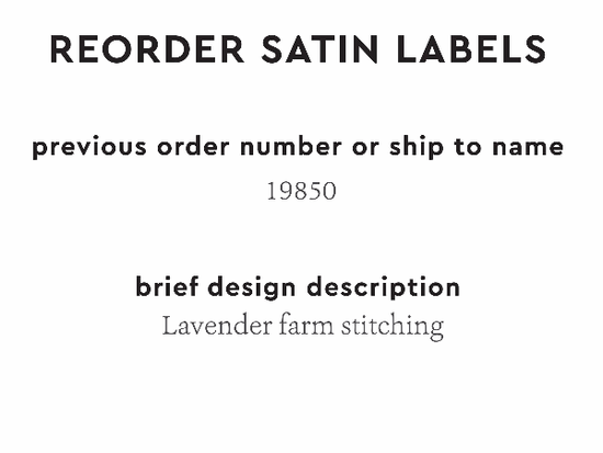 PPLR_HIDDEN_PRODUCT Reorder Previous Label Design - SATIN