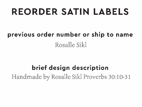 PPLR_HIDDEN_PRODUCT Reorder Previous Label Design - SATIN