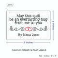 PPLR_HIDDEN_PRODUCT Double Heart Quote (2"x3" Cotton - 12 labels/set)