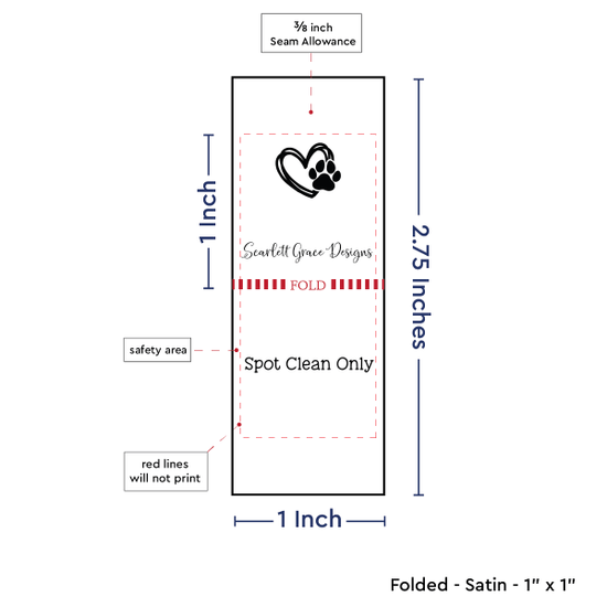 PPLR_HIDDEN_PRODUCT Heart and Paw Print (1" wide - Satin)