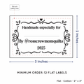 PPLR_HIDDEN_PRODUCT Swirl Accent Border with Fill in Blanks (2"x3" Cotton - 12 labels/set)