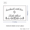 PPLR_HIDDEN_PRODUCT Double Heart Border (2"x3" Cotton - 12 labels/set)