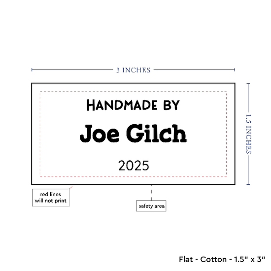 PPLR_HIDDEN_PRODUCT Text Only Medium Large Label (1.5"x3"-Cotton)