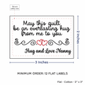 PPLR_HIDDEN_PRODUCT Double Heart Quote (2"x3" Cotton - 12 labels/set)