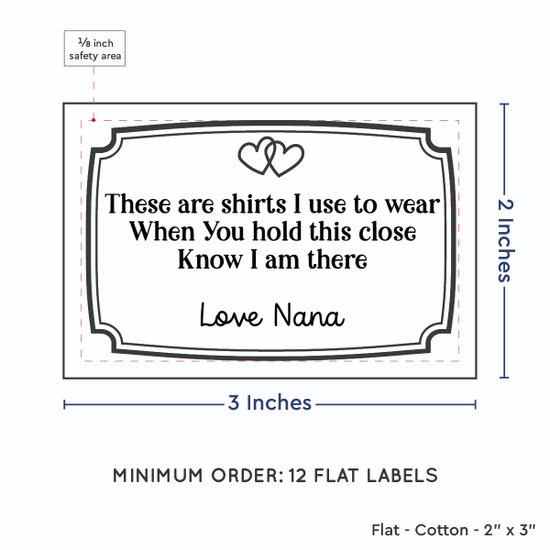 PPLR_HIDDEN_PRODUCT Frame Quote (2"x3" Cotton - 12 labels/set)